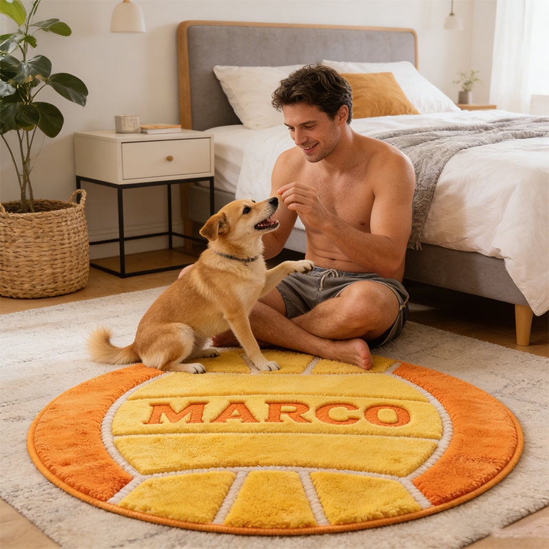 Personalized Water Polo Rug with Custom Name for Fans and Players  