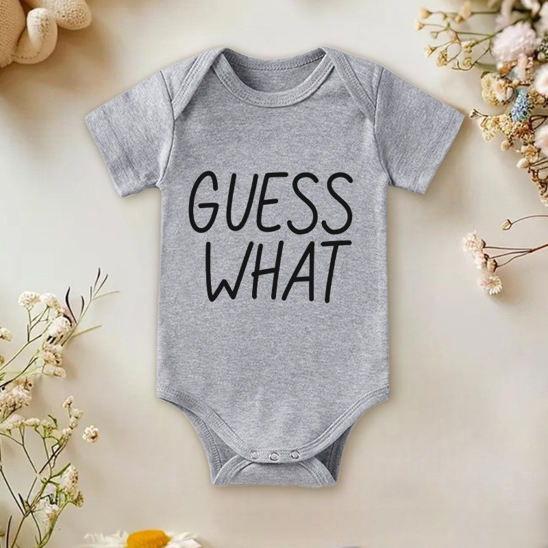 Personalized Guess What Chicken Butt Baby Baby Onesie Baby Shower Gift Double Sided Baby Onesie