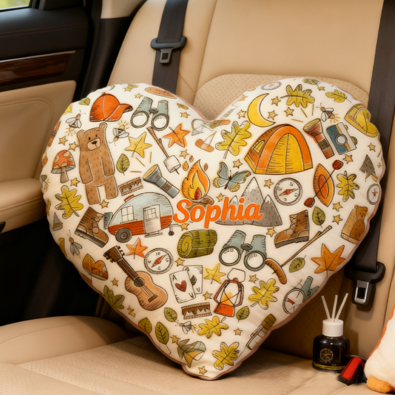 Personalized Love Camping Pillow Hiking Lover Pillow Camp Life Pillow Funny Camper Pillow Gift For nature outdoor Camp Lover