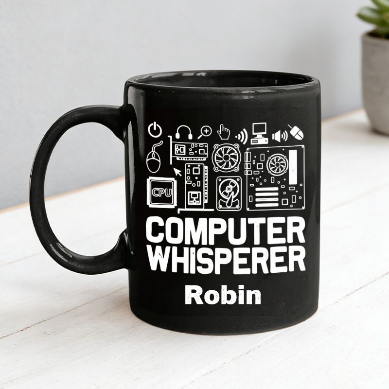 Personalized Computer Whisperer Mug It Tech Support Nerds Geek Mug Geek Professional Humor Gift