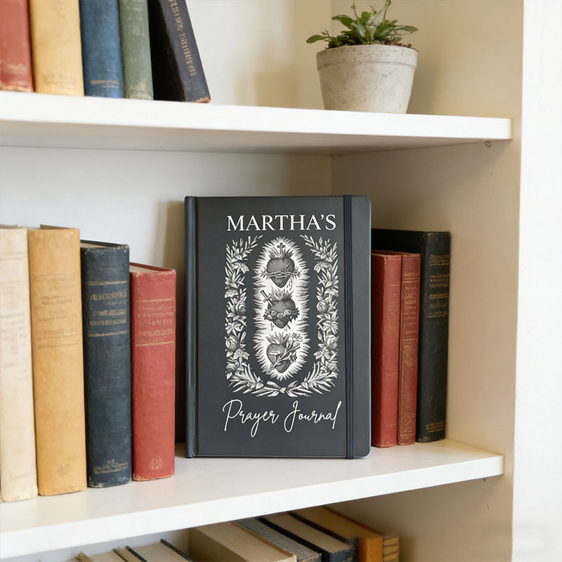 Personalized Sacred Heart A5 Catholic Prayer Journal with Custom Name Confirmation Gift Catholic Gift Religious Gift for Her