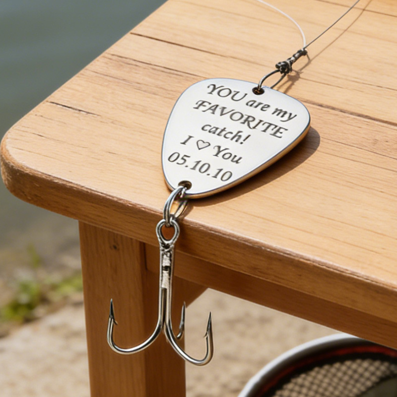 Personalized Fishing Lure Engraved Stainless Steel Fisherman Gift Outdoors Fishing Lover