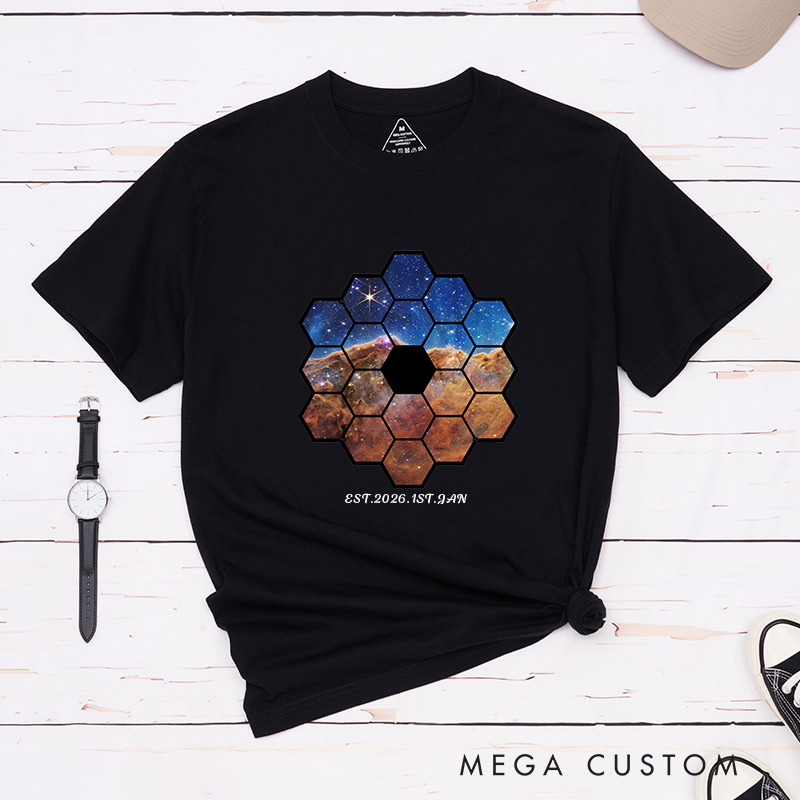 Personalized Telescope Universe Photograph Astronomy Gifts Women in Science Shirt Space Lover Shirt for Geek Lover
