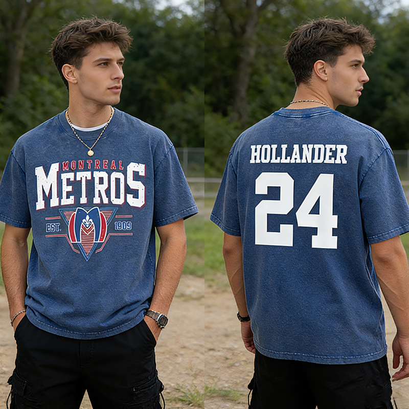 Personalized Montreal Metros 1909 Hockey Washed T-Shirt for Ice Hockey Lovers
