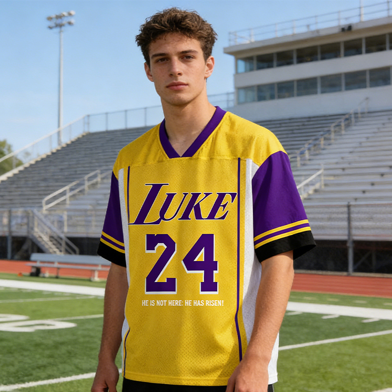 Personalized "He Is Rizzin" Basketball Mesh Jersey Custom Name and Number for Religious Sports Lovers