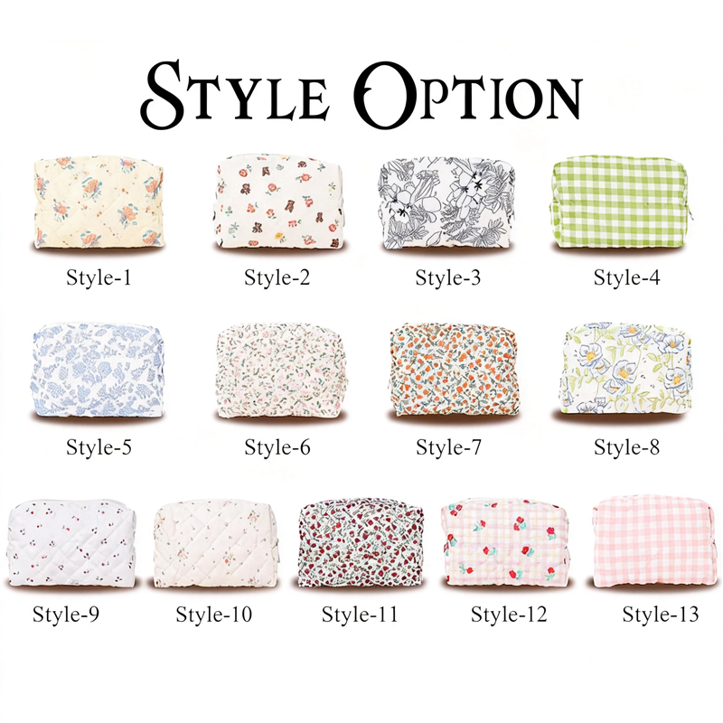 Personalized Toiletry Bag Floral Makeup Bag Embroidered Cosmetic & Toiletry Pouch Birthday Gifts Travel Gifts