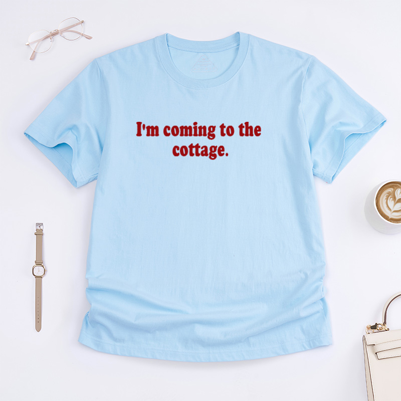 Personalized “I'm Coming to the Cottage” Hockey T-Shirt With Rivals to Lovers Hockey Romance