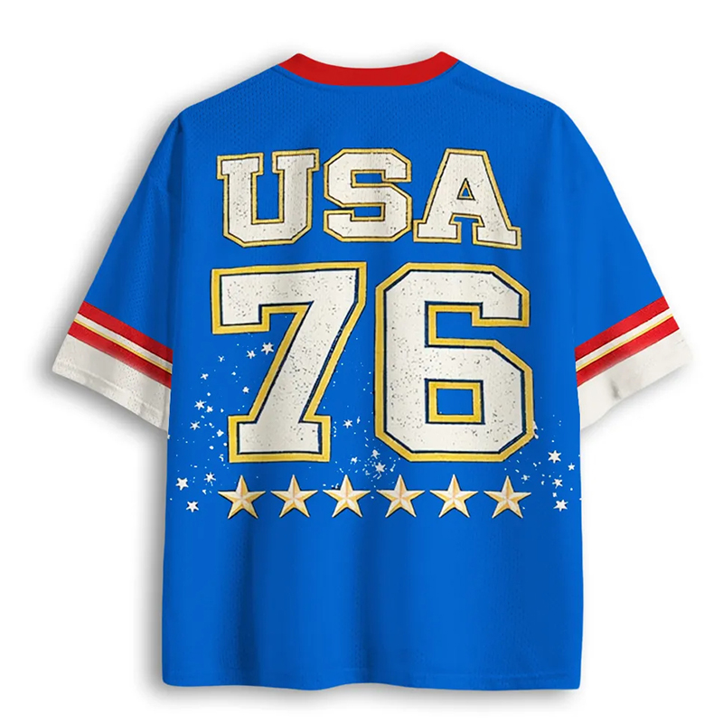 Personalized "Stand Up For Good" USA Liberty Mesh Jersey Patriotic American Sports Shirt  for 4th of July & American Pride Fans