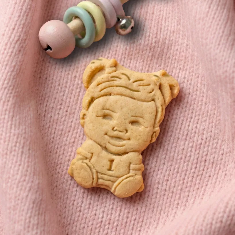 Personalized Portrait Cookie Cutter Custom Face Stamp Made from Photo Christmas Gingerbread Baking Gift
