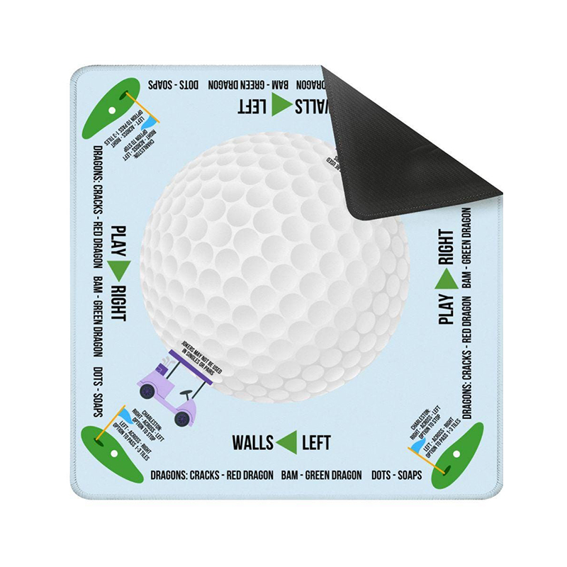 Personalized Golf Themed Mahjong Mat, Custom Golf Mahjongg Table Pad, Gift for Golf and Mah jong Lovers