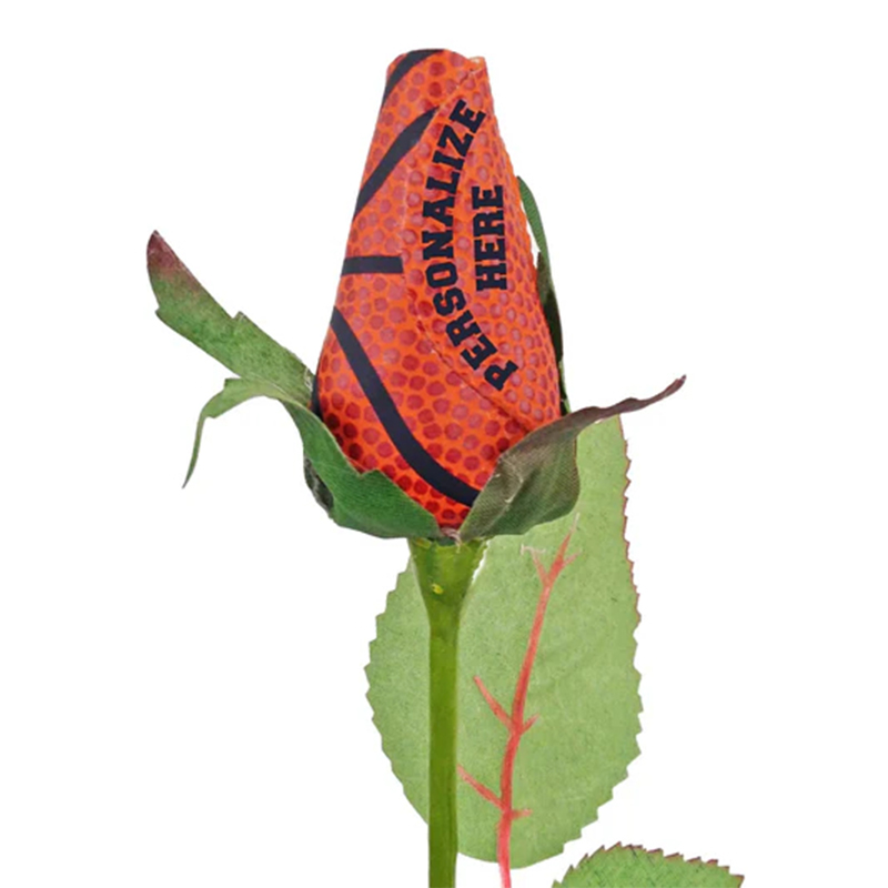 Personalized Basketball Rose Bouquet with Custom Text for Weddings ,Graduations, Team and Game Day Gifts 