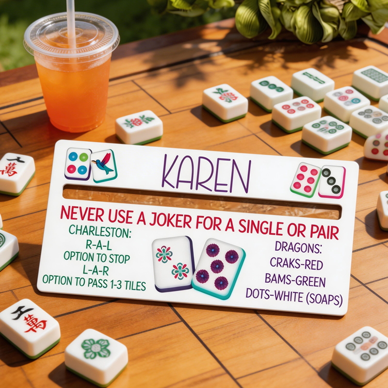 Personalized Mahjong Line Reader Mahjong Accessories Custom Mahjong Gifts Mahjong Line Finder Mahjong Lover Gift Mahjong Gift 