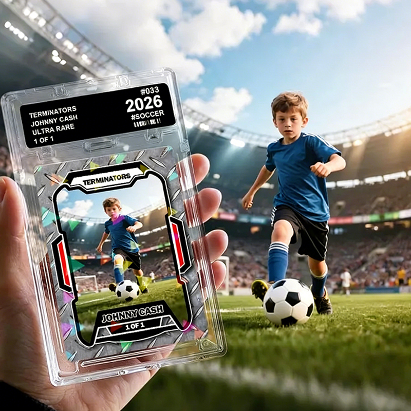 Personalized Custom Sports Trading Card with Name, Team, and Holographic Options for Gifts, Tournaments or Keepsakes