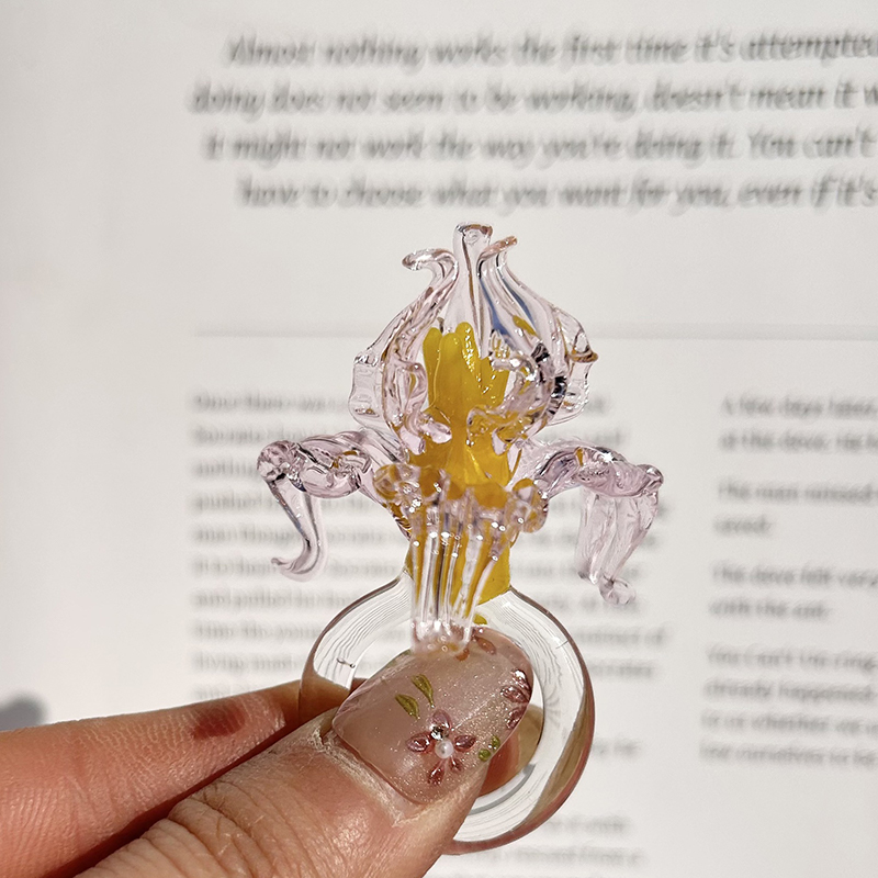 Glass Birth Month Flower, Birth Flower Gift, Hand Blown Spring Flower, Glass Flower Bouquet, Personalized Gifts, Gift For Her, Birthday Gift