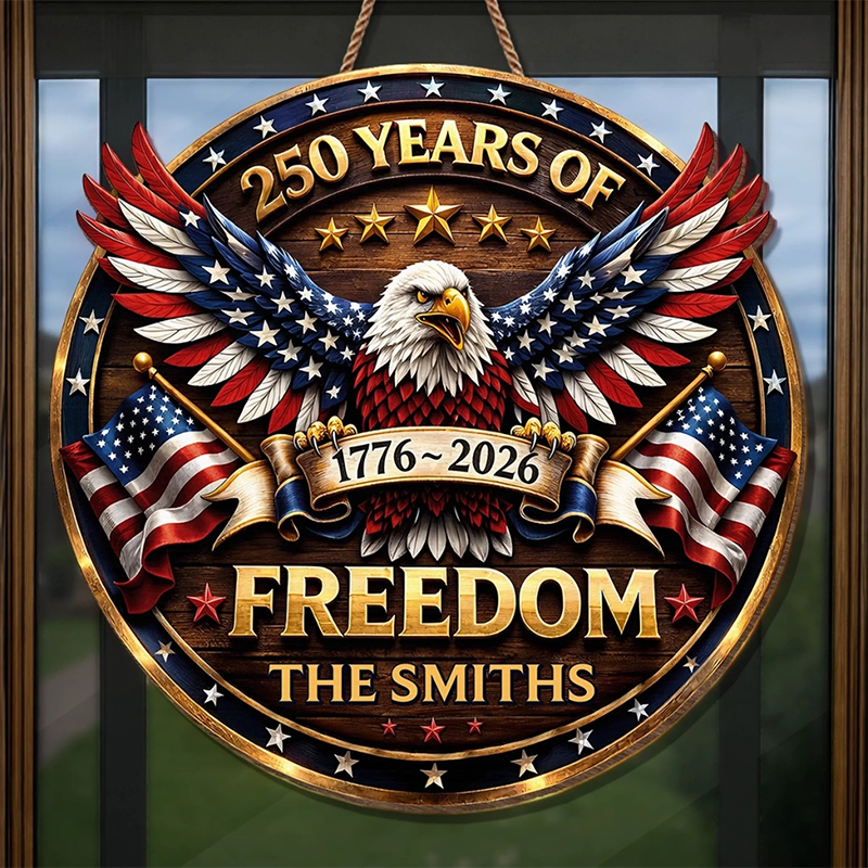 Personalized America 250th Anniversary Gifts for Mom Dad Brother Sister Kids Proud of Our Shared Stor