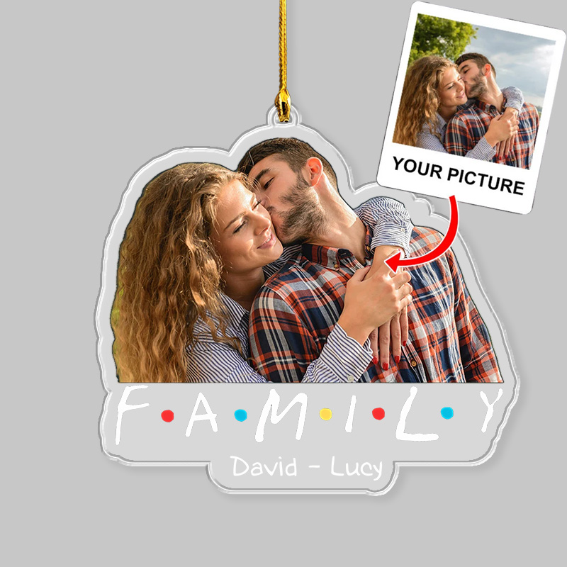 Personalized TV Show Inspired Family Photo Christmas Ornament 2025 Acrylic Family Ornament Movie Christmas Gift Film Xmas Gift Christmas Decor