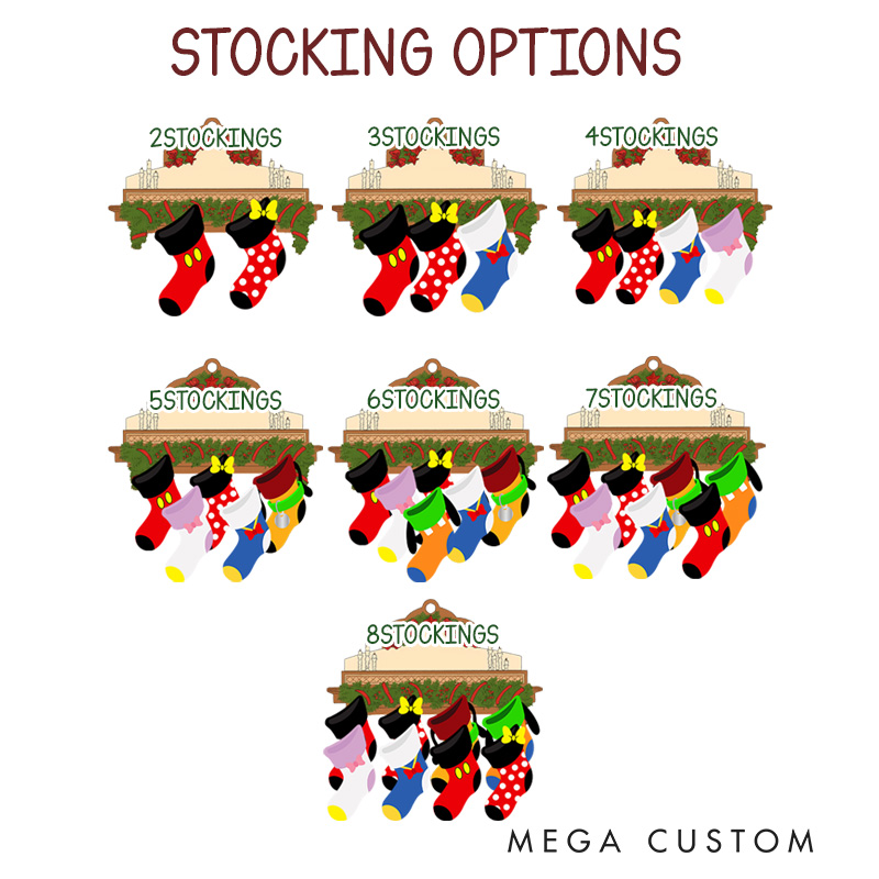 Personalized Family Stocking Christmas Tree Ornament 2025 Acrylic Ornament Movie Christmas Gift Film Xmas Gift Christmas Decor