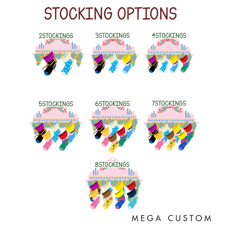 Personalized Family Pink Stocking Christmas Tree Ornament 2027 Acrylic Ornament Movie Christmas Gift Film Xmas Gift Christmas Decor