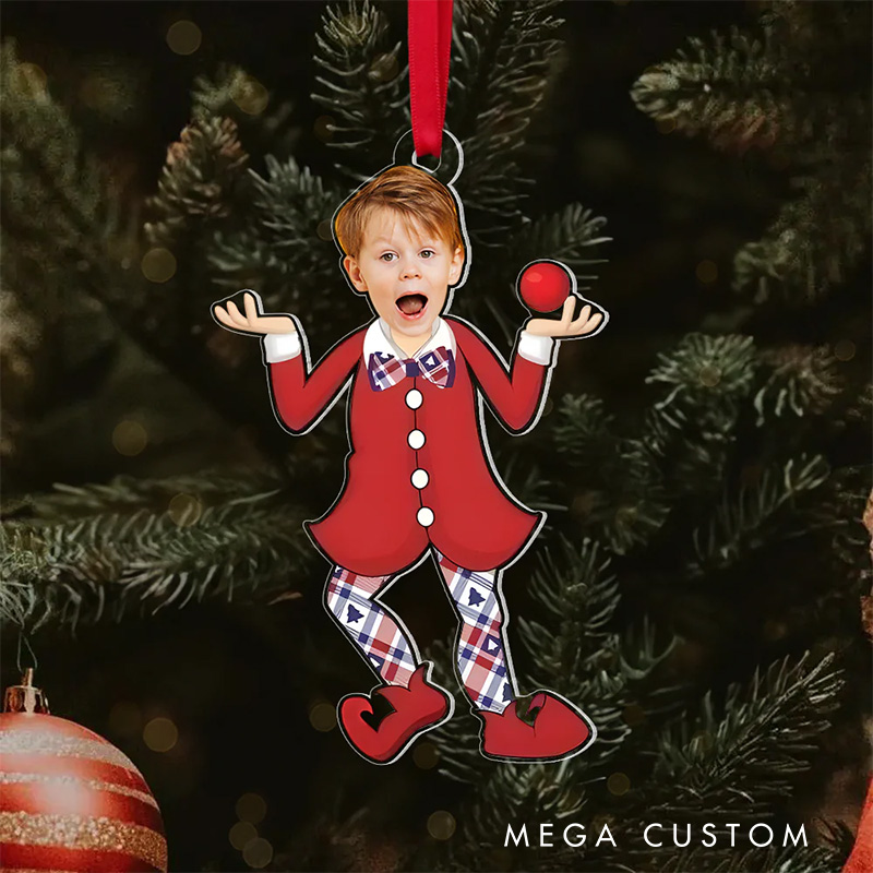 Personalized Funny Movie Photo 2D Flat Acrylic Ornament Movie Christmas Gift Film Xmas Gift Christmas Decor