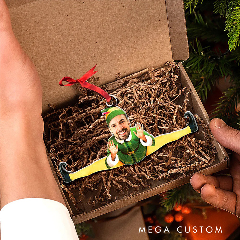 Personalized Funny Elvies Movie Photo 2D Flat Acrylic Ornament Movie Christmas Gift Film Xmas Gift Christmas Decor