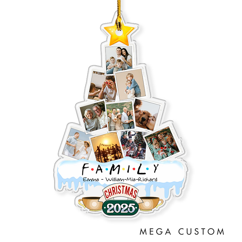 Personalized Family Christmas Tree TV Show Acrylic Ornament Movie Christmas Gift Film Xmas Gift Christmas Decor