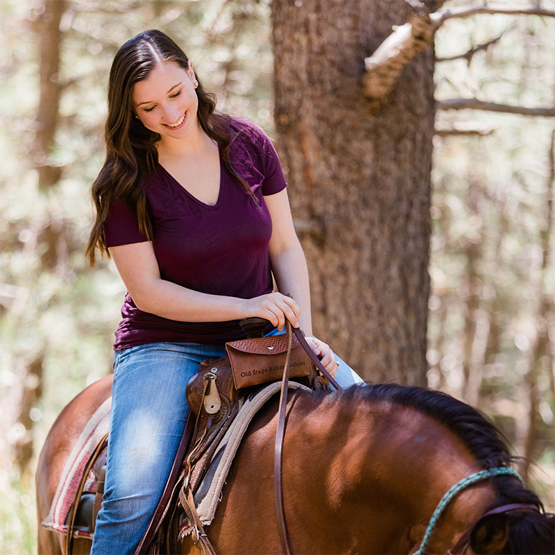 Personalized Horse Saddle Bag & Phone Holder Custom Name Equestrian Bag Rustic Western Keepsake for Horse Enthusiasts