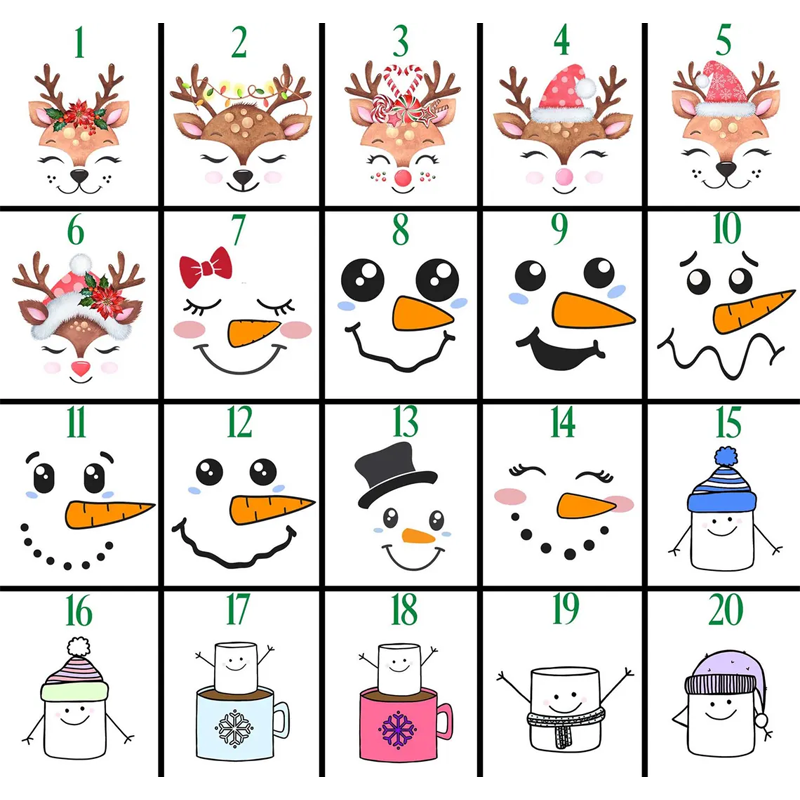Personalized Hot Cocoa Mug Hot Chocolate Mug Snowman Christmas Mug Cute Snowman Faces Mug Custom Christmas Mug Christmas Camp Mug