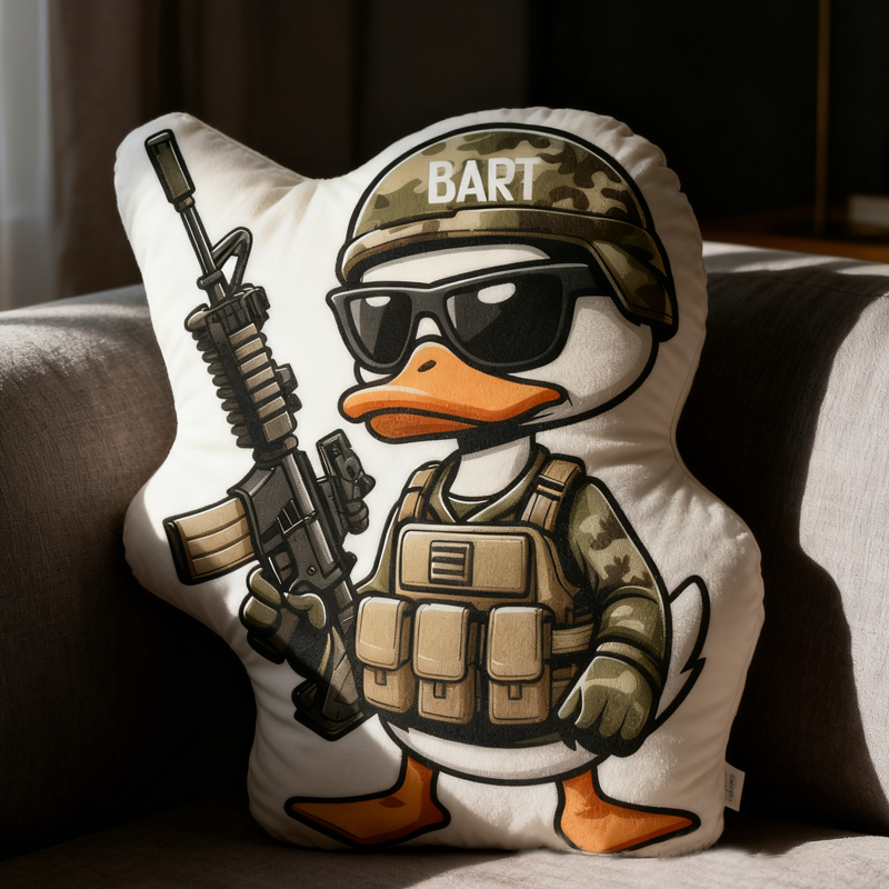 Personalized Duck Hunting Pillow Hunting Enthusiasts Pillow Gift for Outdoor Adventure Hunting Lover