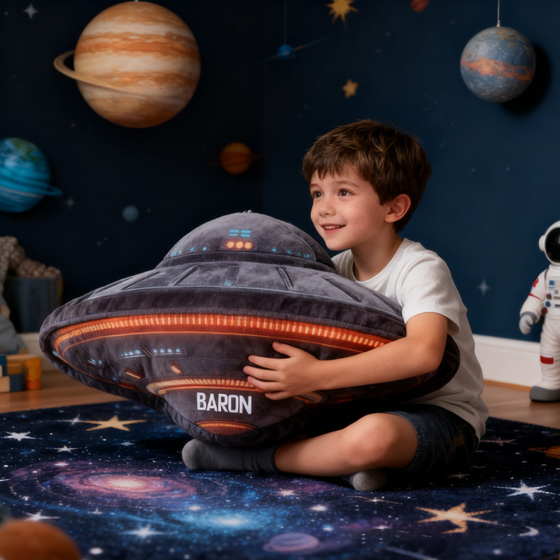Personalized Space Lover Room Decoration Pillow Science Fiction Fans Pillow Gift for Kid Geek Lover