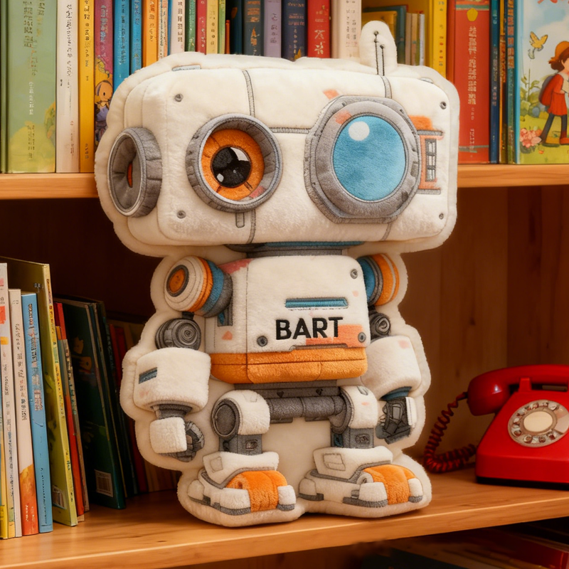 Personalized Robots Pillow Children's Room Decorations Kid Gifts for Robot Enthusiasts