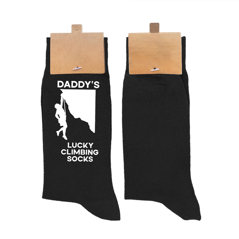 Personalised Lucky Climbing Socks Machine Rock Climbing Gift Rock Climbing Gifts
