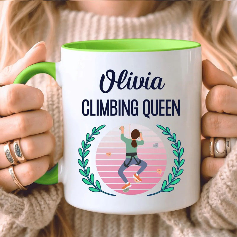 Personalised Climbing Mug Climbing Gift for Her Custom Gift for Climber Bouldering Gift for Outdoor Adventure Lover