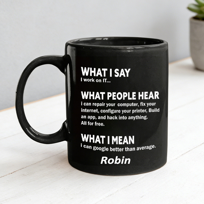 Personalized Funny Nerds Mug Computer & It Tech Programmer Developer Geek Mug Geek Professional Humor Gift