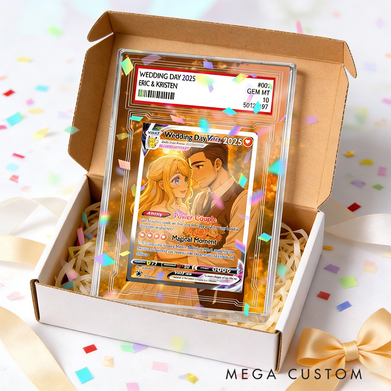 Personalized Anime Style Couple Photo Acrylic Game Card with Photo Card Game Collection for Game Lovers Birthday Gift for Couple Anniversary
