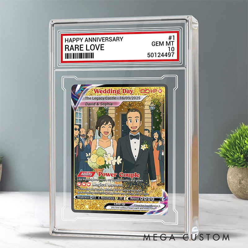 Personalized Glitter Style Couple Photo Acrylic Game Card with Photo Card Game Collection for Game Lovers Birthday Gift for Couple Anniversary