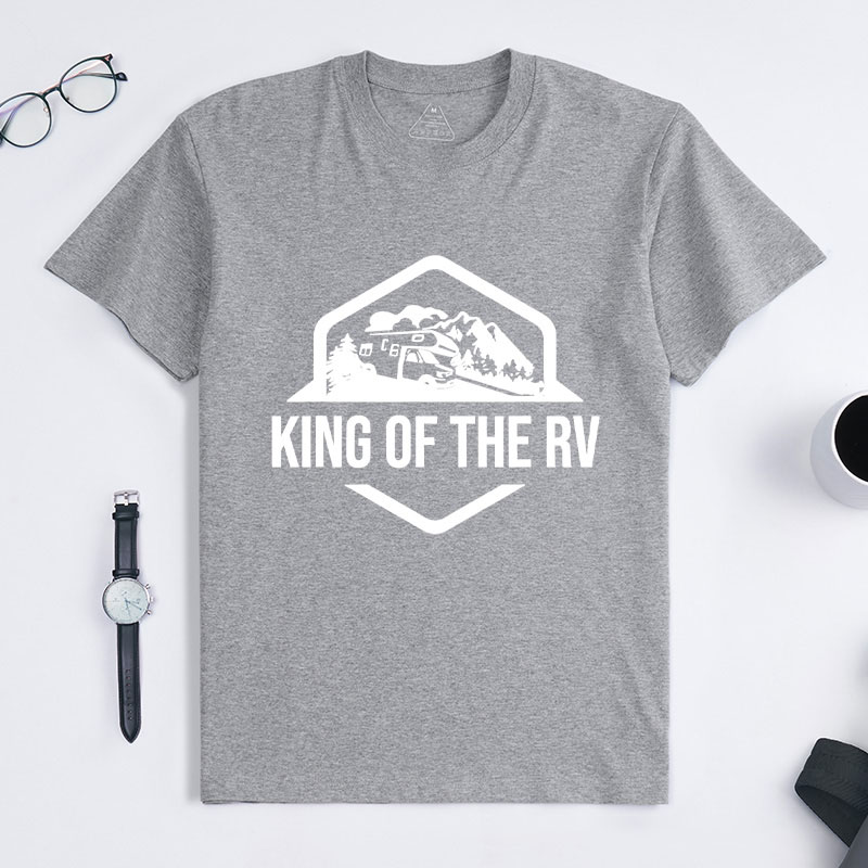 Personalized King of the Rv T-Shirt Funny Camping Shirt Rv Road Trip Gift Outdoor Camping Adventure