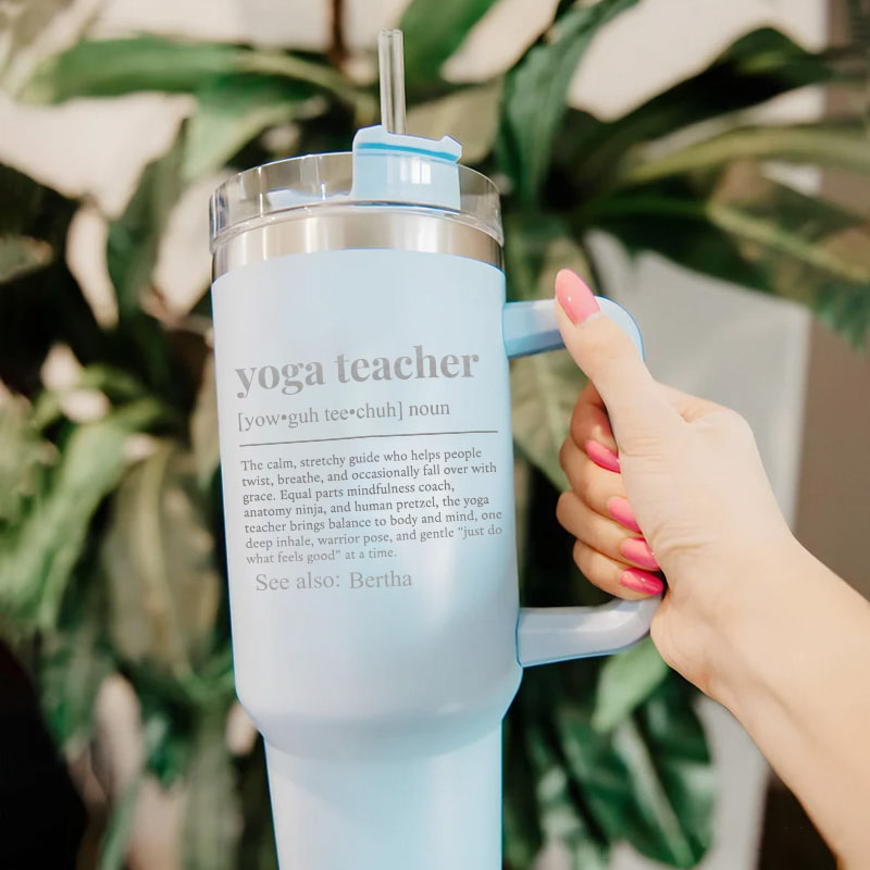 Personalized Yoga Teacher Definition Tumbler Custom Sports Yoga Tumbler Retreat Yoga Teacher Gift for Her Women