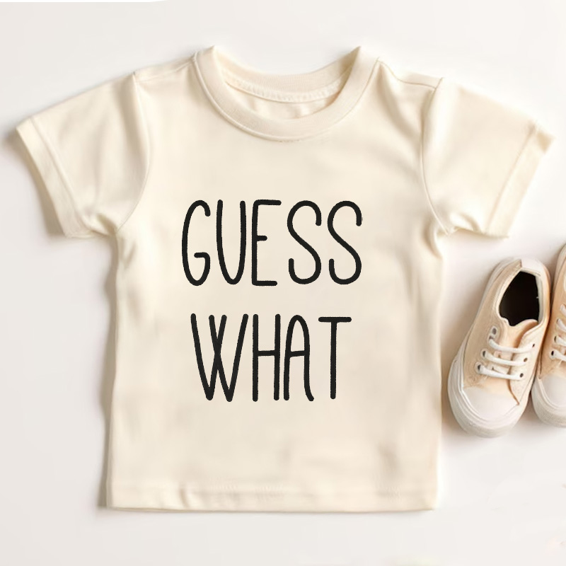 Guess What Chicken Butt Kids T-Shirt Funny Kids Shirt Birthday Gifts for Kids  Funny Shirts with Sayings