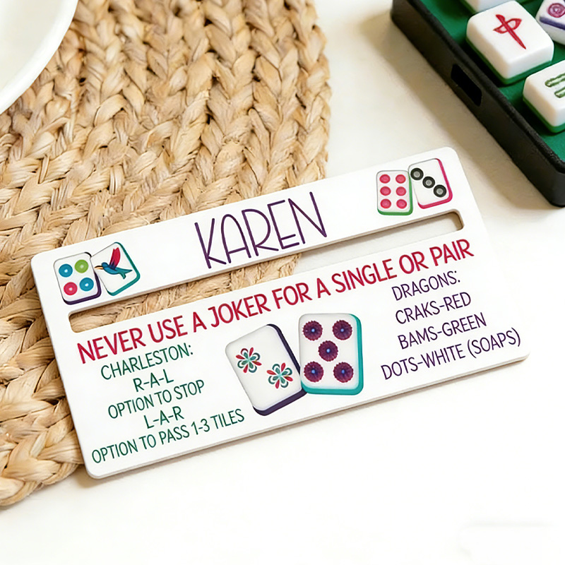 Personalized Mahjong Line Reader Mahjong Accessories Custom Mahjong Gifts Mahjong Line Finder Mahjong Lover Gift Mahjong Gift 