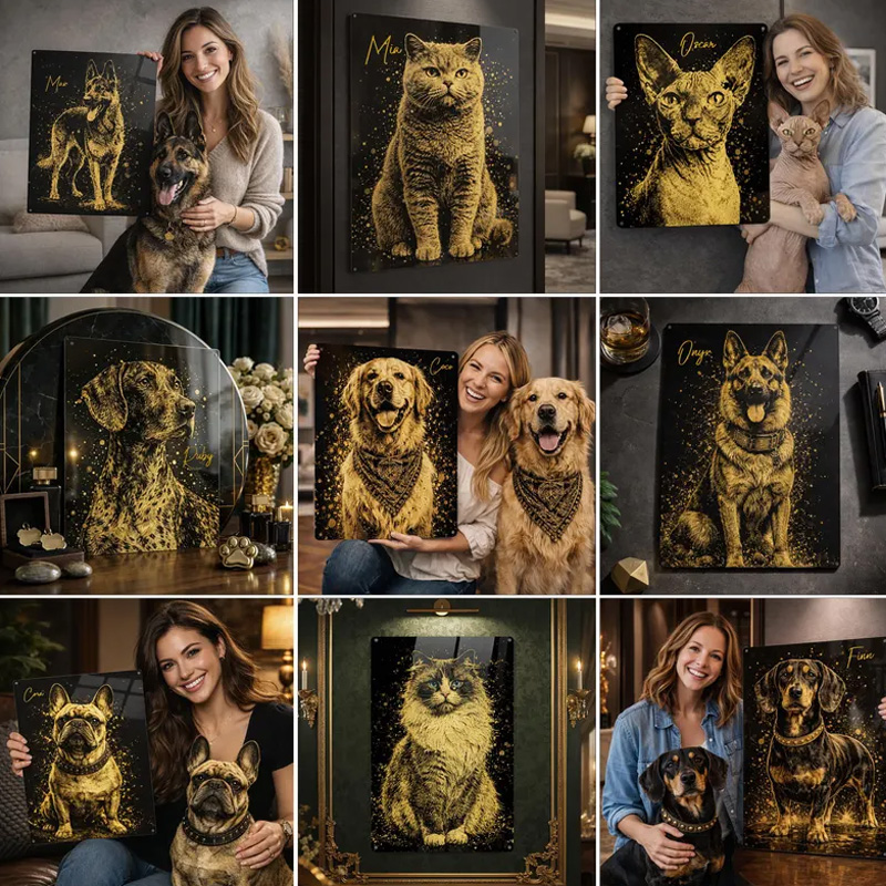 Personalized Pet Gift Custom Dog Portrait Pet Memorial Gift Custom Gift Portrait from Photo Custom Cat Painting Anniversary Gift Pet Art Wall Decor