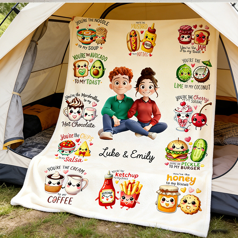 Personalized Couple You are My XXX Blanket Cartoon Couple Blanket 