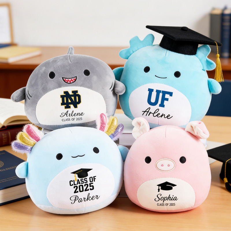 Personalized Squishmallow Class of 2026 Graduation Gift Graduation Squishmallow Graduation University Plush Gift for Graduates Graduation Keepsake