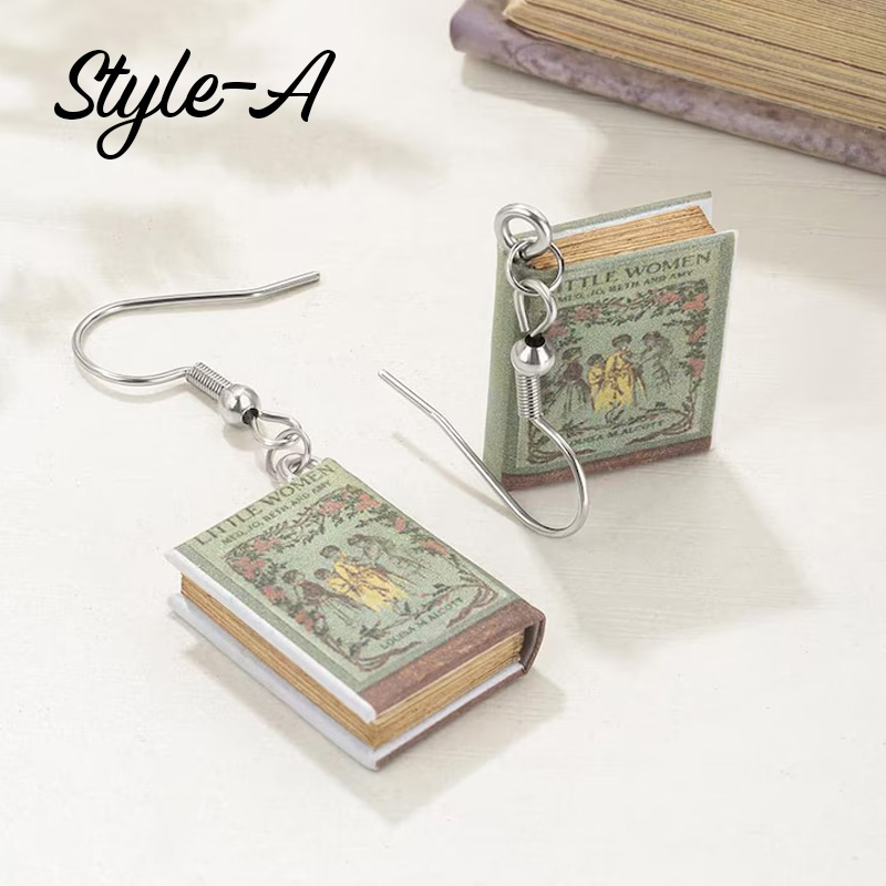 Personalized Mini Book Earrings Custom Tiny Book Lover Jewelry for Readers & Writers Unique Gift for Bookworms Librarians Book Lover Gifts