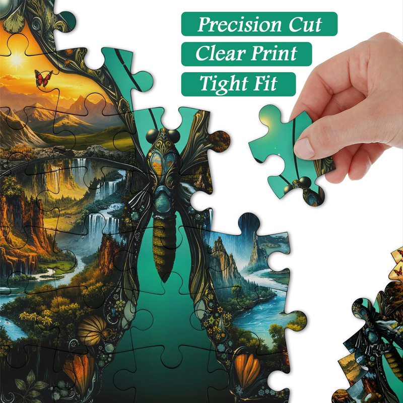 Wings of Landscapes Jigsaw Puzzle Birthday Gifts for Kids Gift Idea for Cartoon Lovers