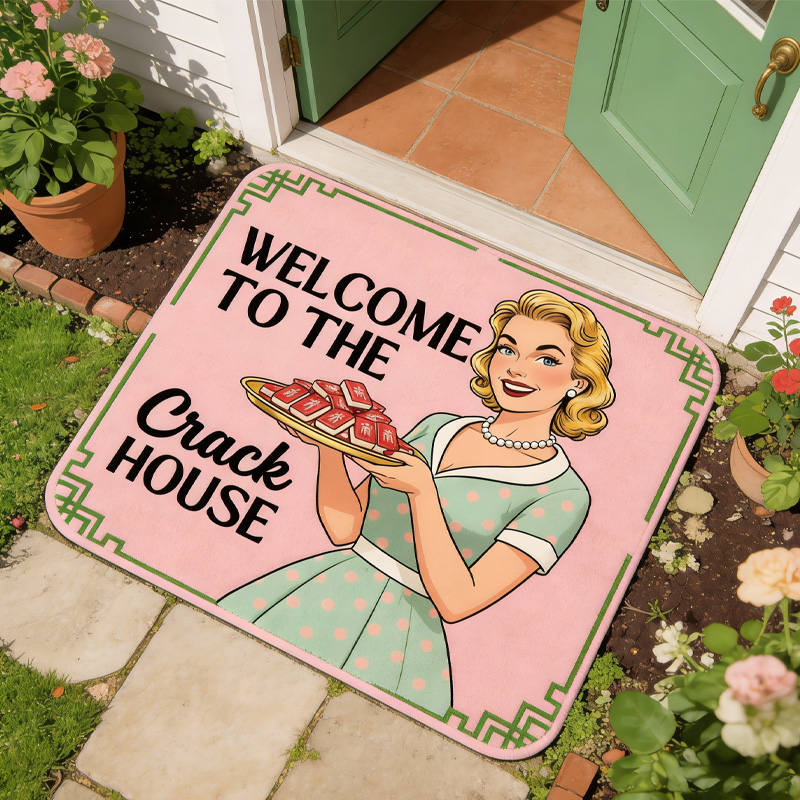 Welcome to the Crack House Mahjong Tiles Welcome Doormat Birthday Gift Mahj House Decor Mahjong Outdoor Mat Housewarming Gift Mahjong Lover Player Gamer Gift
