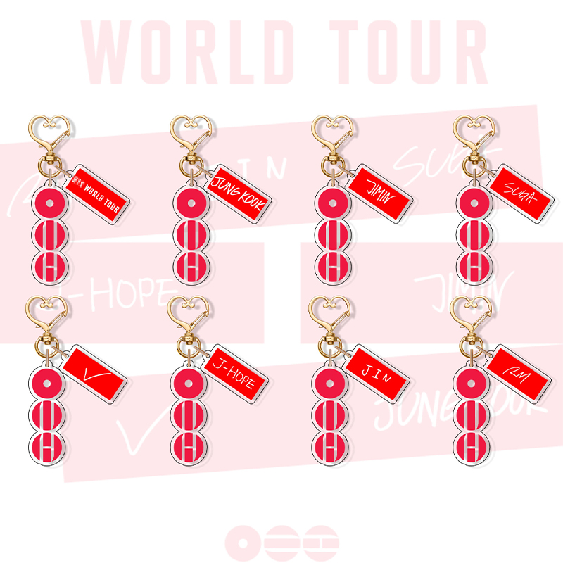 Personalized BTS Arirang Records Keychain Kpop Fan Keychain Acrylic Record Keyring Fandom Gift for Lovers Players Adult Youth