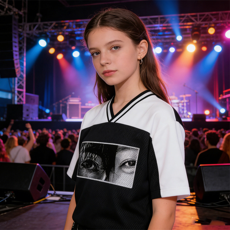 Kpop World Performance Stage Outfit Stylish Sports Team Spirit Wear 2026 World Tour Jersey Custom Name Kpop Mesh Shirt