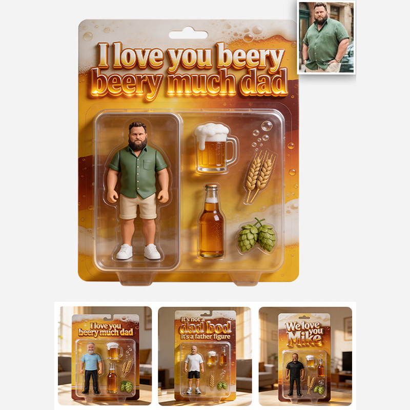 Personalized Father Custom Shaped Acrylic Plaque Father Gift Idea Beer Lover Gift
