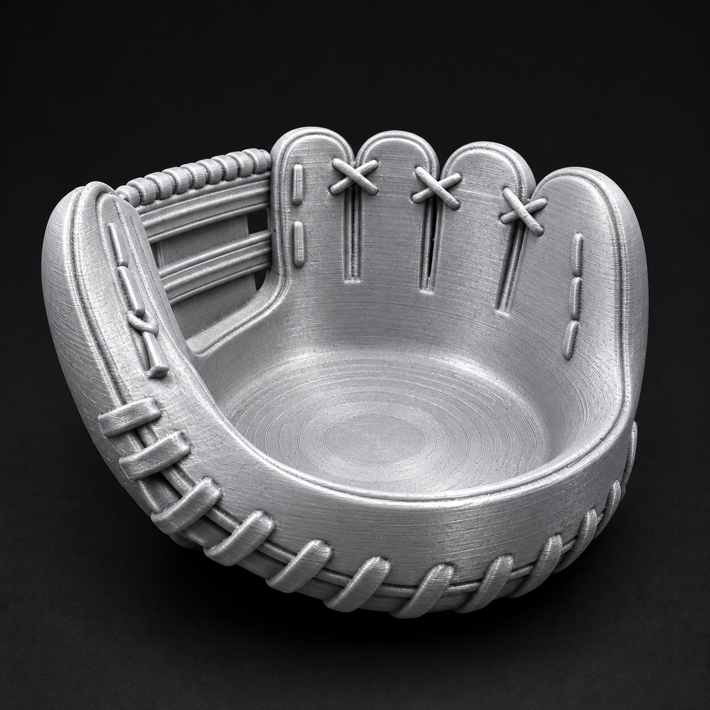 Custom 3D Printed Baseball Glove Catchall Tray, Baseball Lover Decor Key Bowl, Entryway Coin Jewelry Storage Dish, Baseball Fan Gift