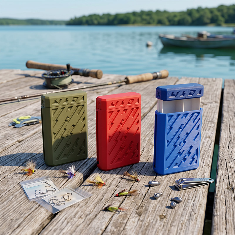 Personalized Pocket Fishing Tackle Box with Name for Dad Grandpa Papa Fishing Gifts